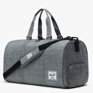 Herschel Novel Duffel Bag. Gray color (Raven crosshatch). Great condition!